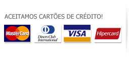Aceitamos cartões de crédito - Multredes - Redes de Proteção - Porto Alegre